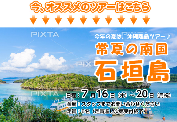 今おすすめのツアー